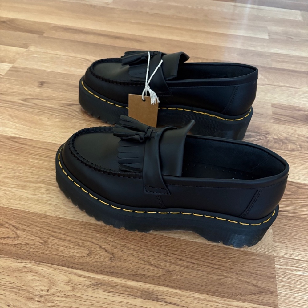 Dr. Martens Black Platform Loafers